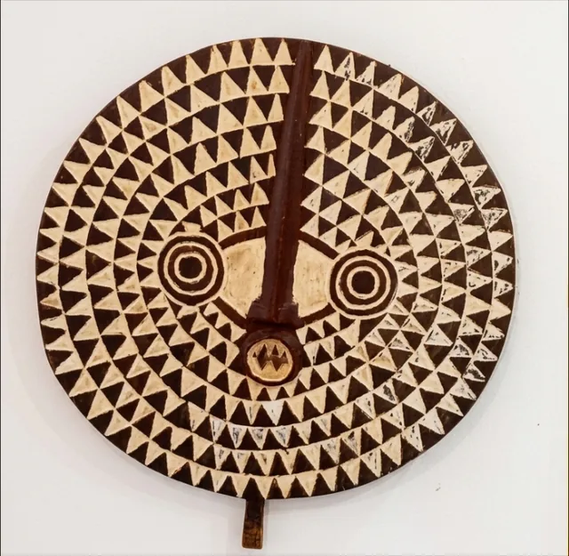 Carved wooden Bwa sun mask